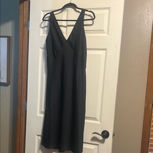 a new day Elegant Black Midi Dress